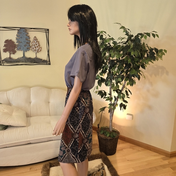 Sig Sport Skirt Elastic Waist Multi-Color Print Size Small - Picture 6 of 11